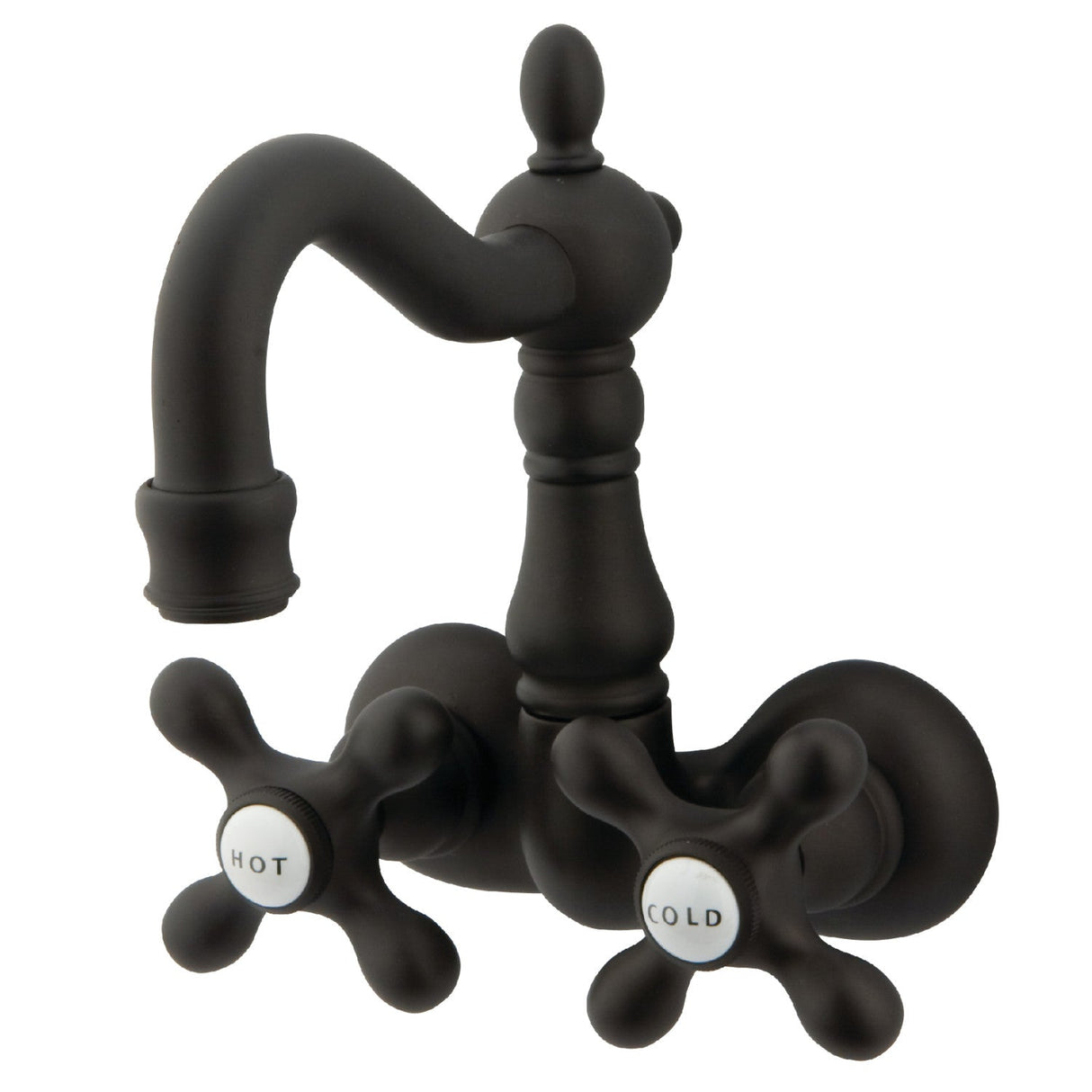 Vintage CC1077T5 Two-Handle 2-Hole Tub Wall Mount Clawfoot Tub Faucet, Oil Rubbed Bronze