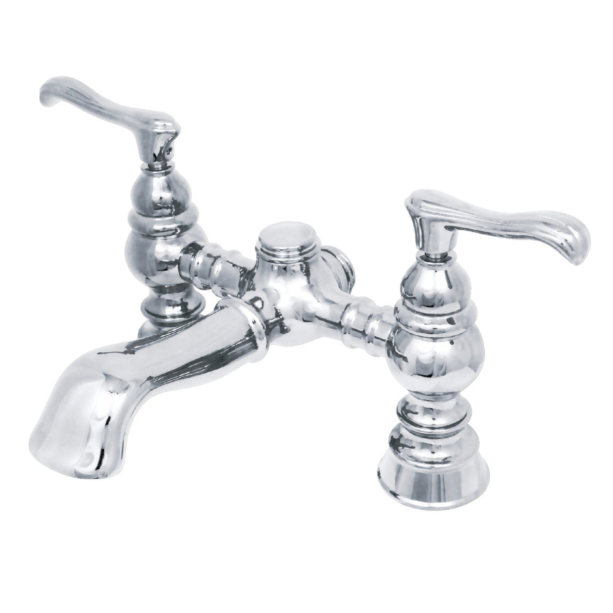Vintage CC1138T1 Two-Handle 2-Hole Deck Mount Clawfoot Tub Faucet, Polished Chrome