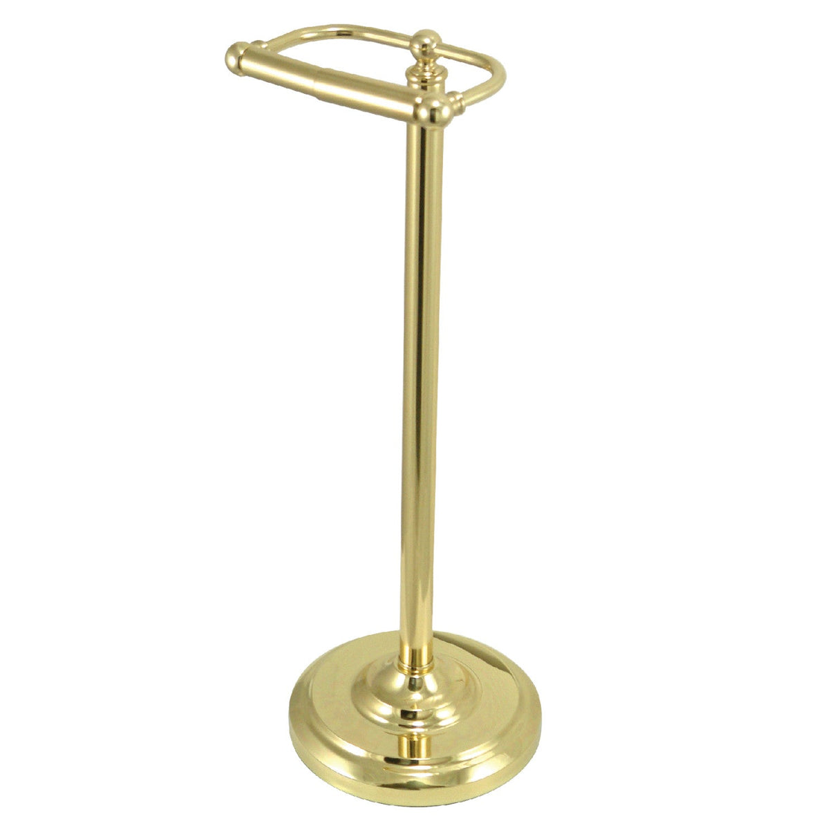 Vintage CC2002 Freestanding Toilet Paper Holder, Polished Brass