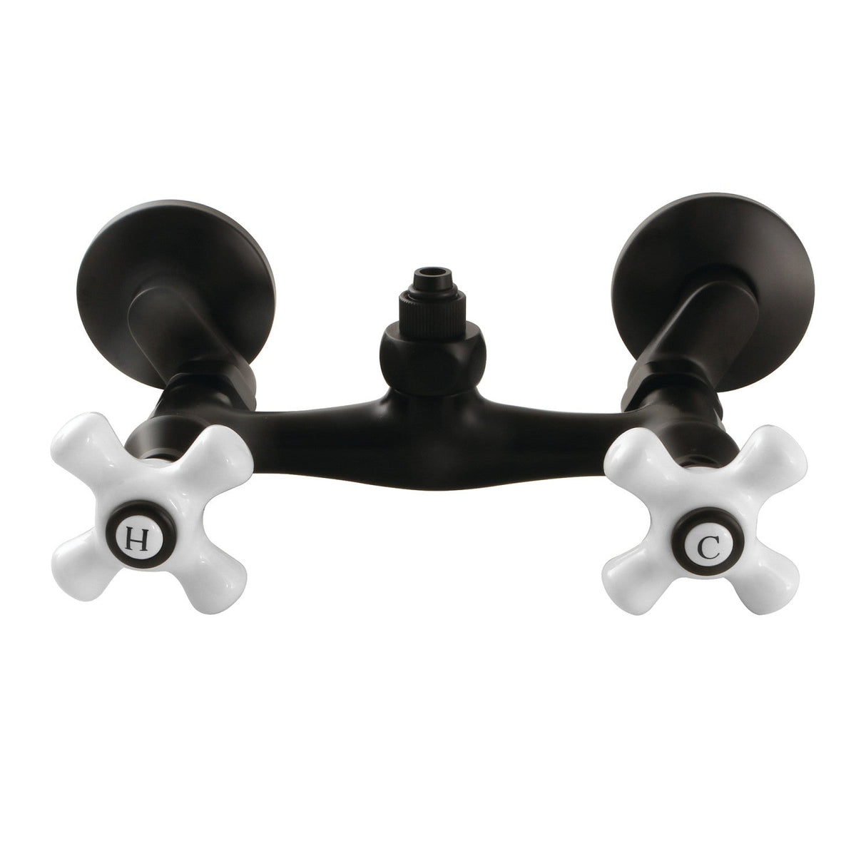 Vintage CC2130PX Wall-Mount Tub Filler Faucet with Riser Adapter, Matte Black