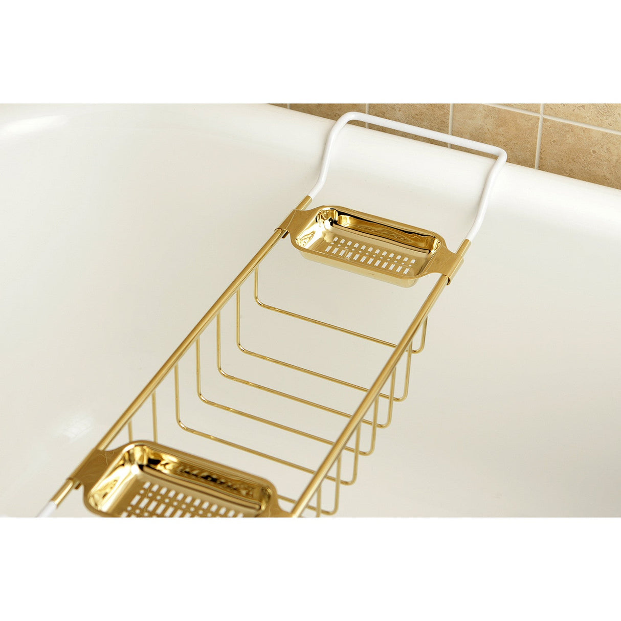 Vintage CC2152 Bathtub Caddy Tray, Polished Brass