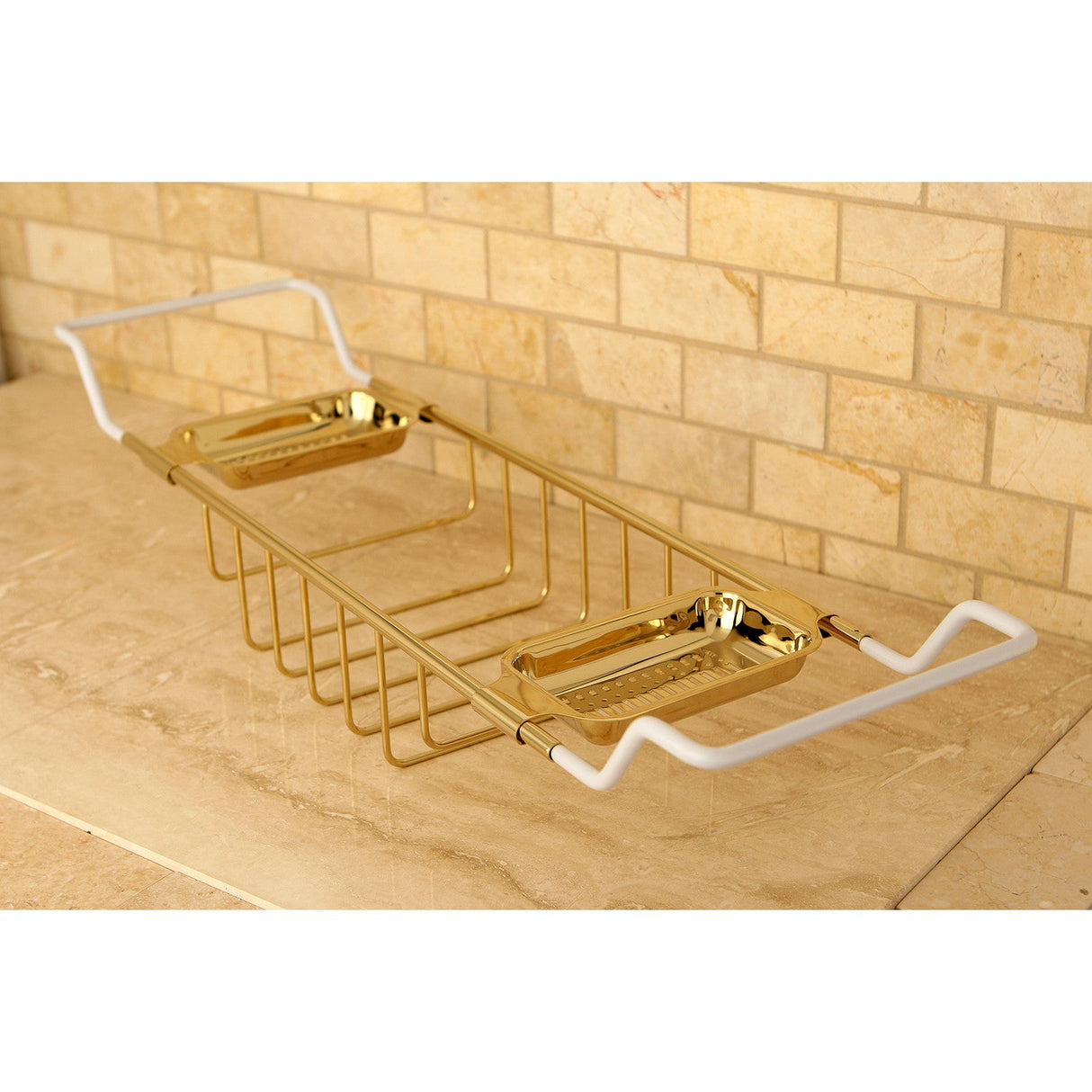 Vintage CC2152 Bathtub Caddy Tray, Polished Brass