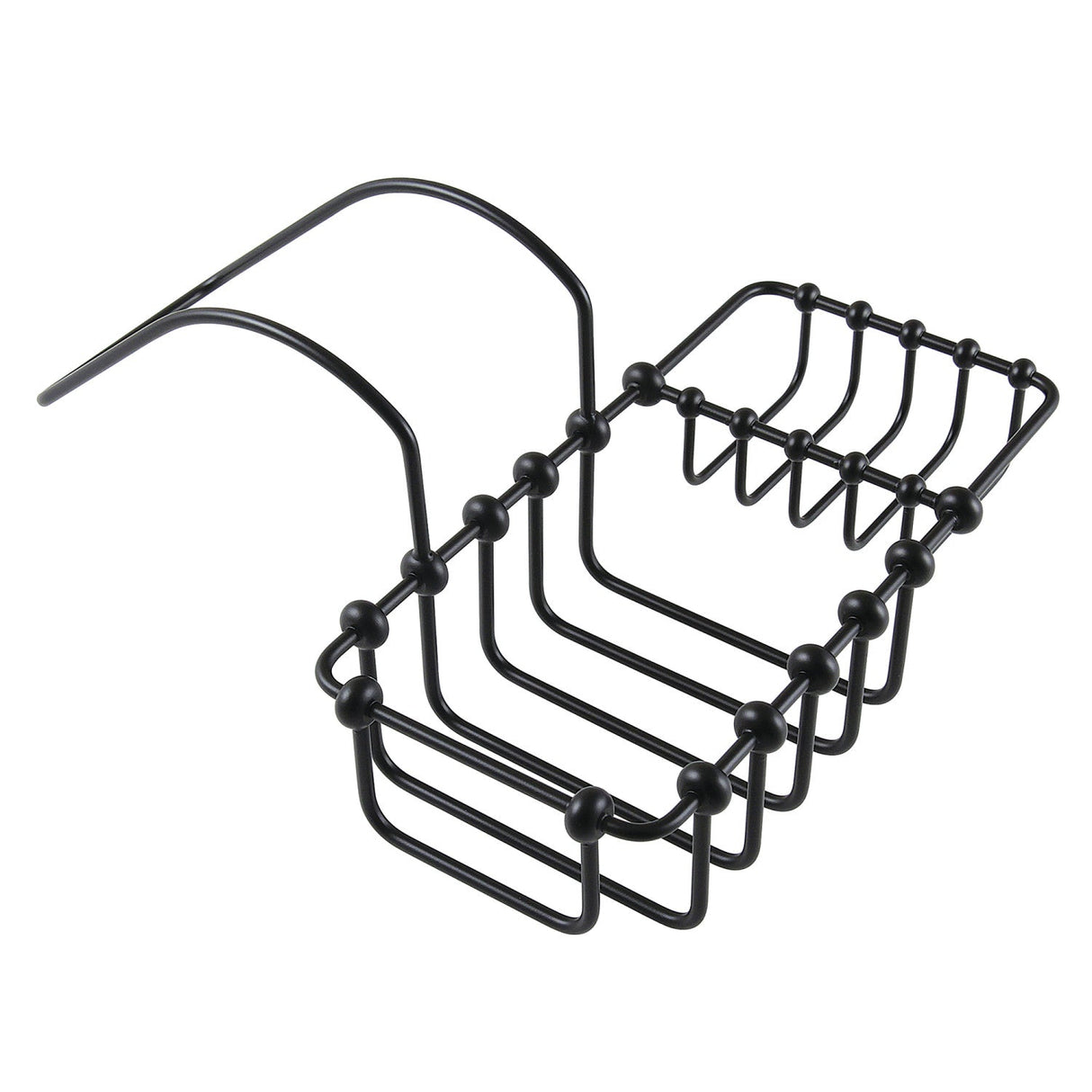 Vintage CC2160 8-3/8 Inch Clawfoot Tub Hanging Soap and Sponge Holder, Matte Black