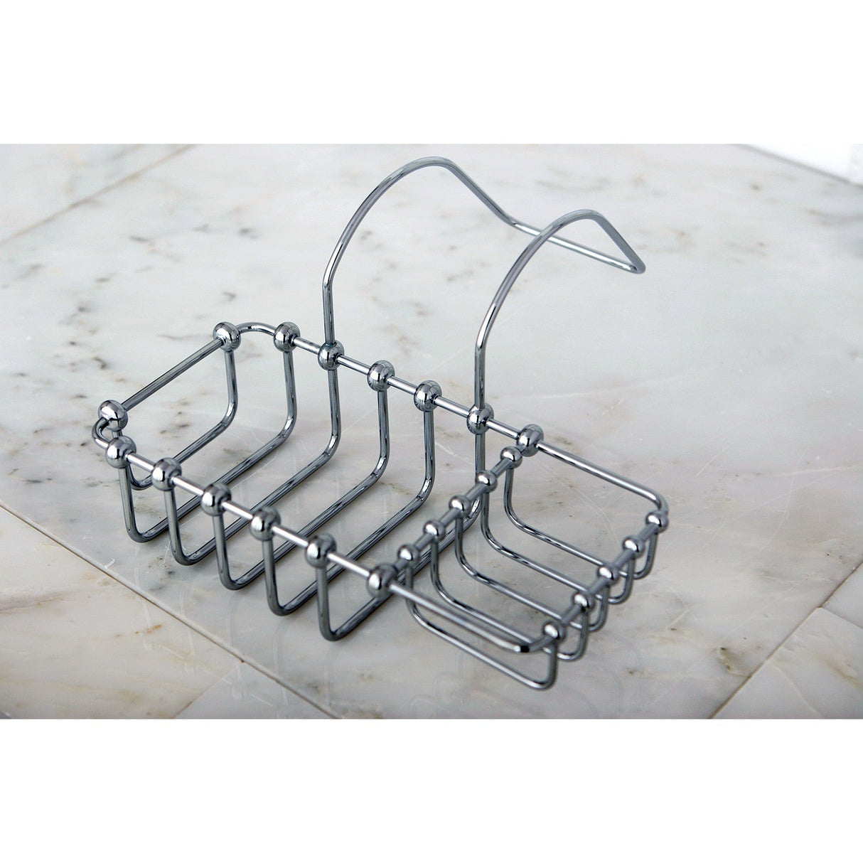 Vintage CC2161 8-3/8 Inch Clawfoot Tub Hanging Soap and Sponge Holder, Polished Chrome