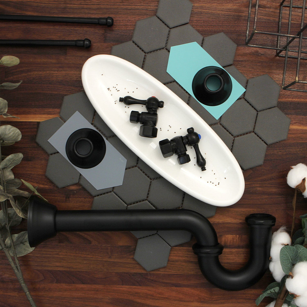 Vintage CC2180MB 1-1/4 Inch Decor P-Trap, 18 Gauge, Matte Black