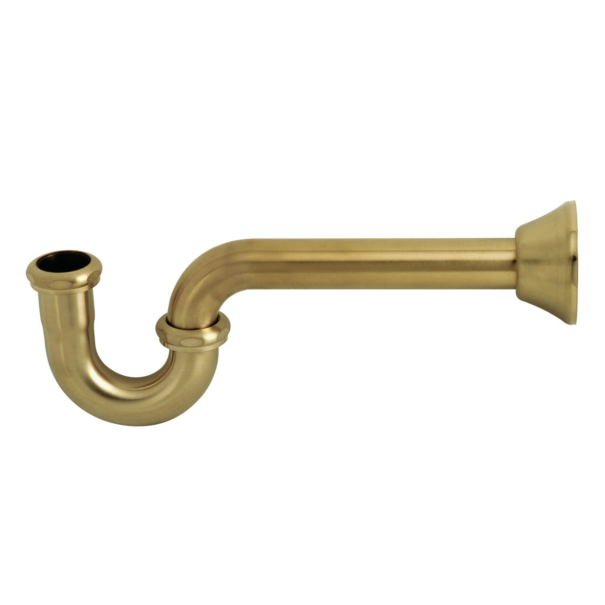 Vintage CC2187 1-1/4 Inch Decor P-Trap, 18 Gauge, Brushed Brass