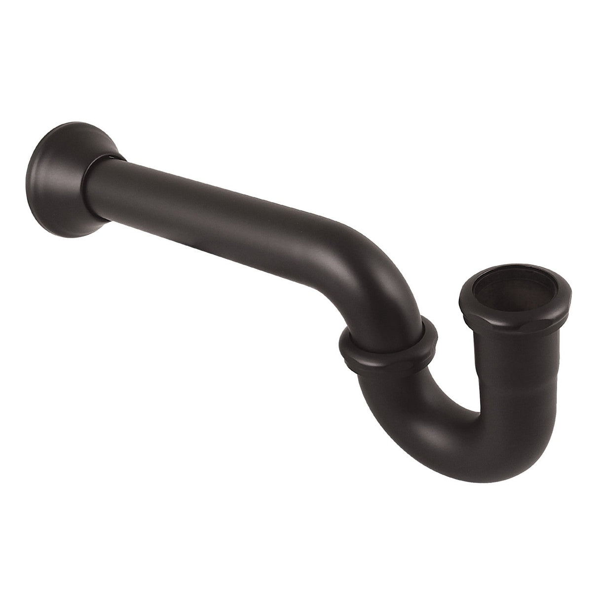 Vintage CC2245 1-1/4 (or 1-1/2) x 1-1/2 Inch Decor P-Trap with Bell Flange, 13-1/16 Inch Length, 18 Gauge, Oil Rubbed Bronze