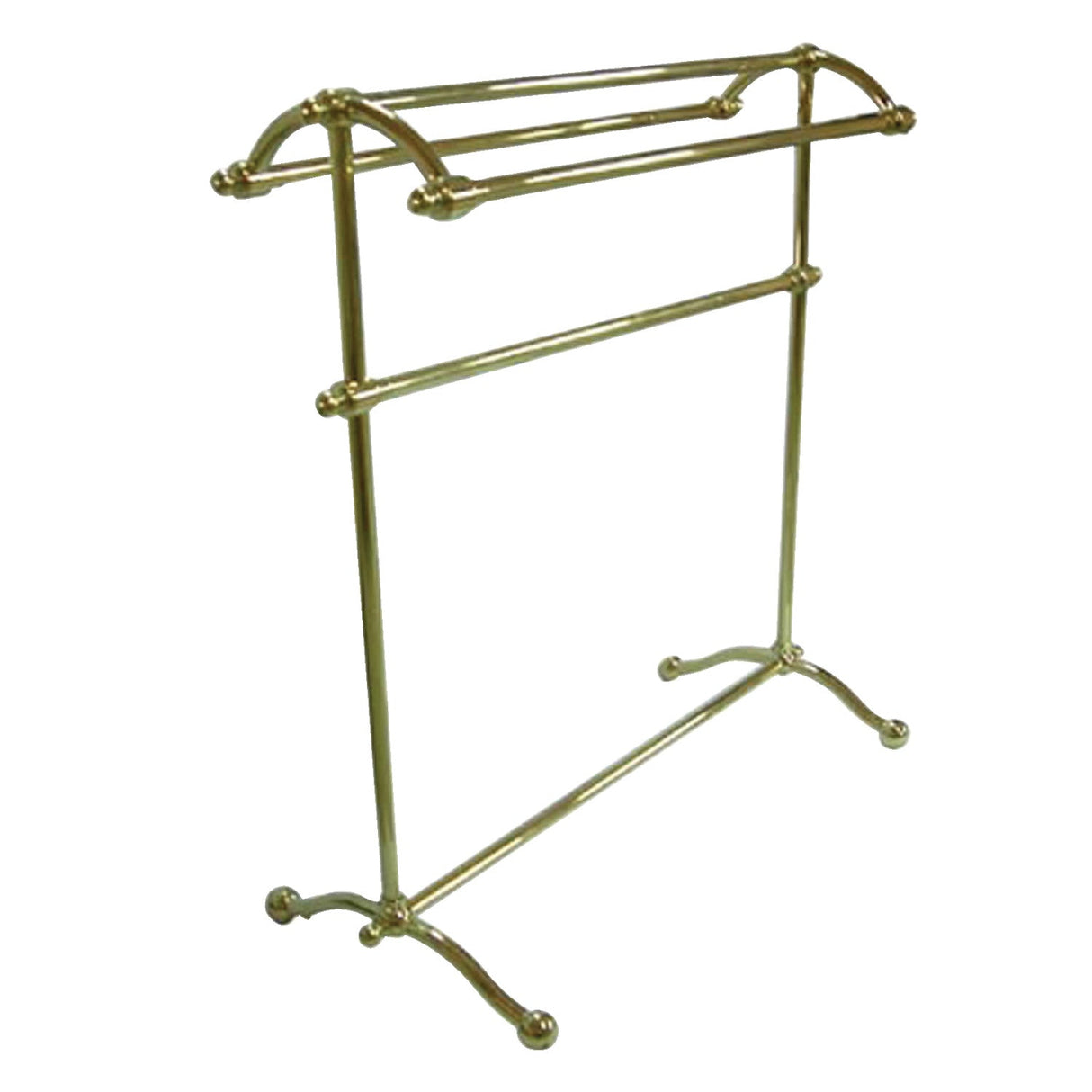 Vintage CC2292 Freestanding Towel Rack, Polished Brass