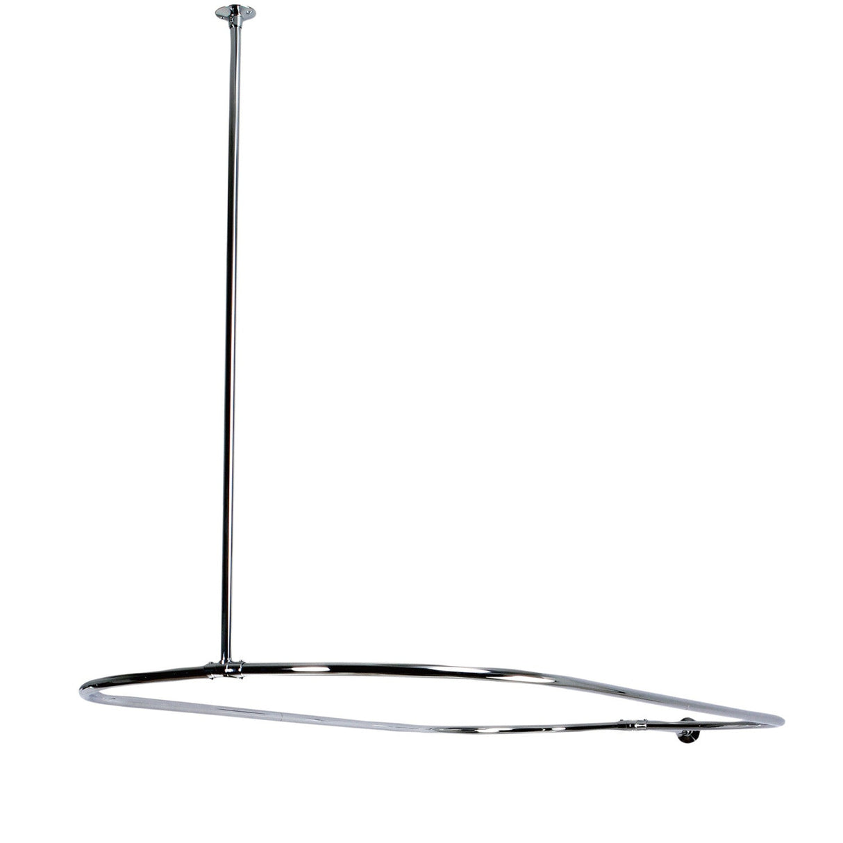 Vintage CC3151 44.5-Inch Rectangular Shower Curtain Rod, 18 Gauge, Polished Chrome