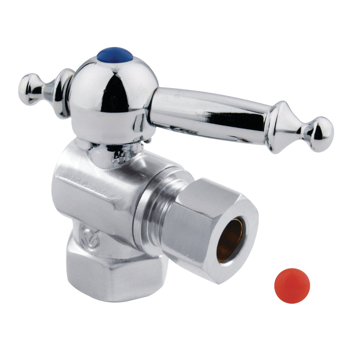 Vintage CC33101TL 3/8-Inch FIP x 3/8-Inch OD Comp Quarter-Turn Angle Stop Valve, Polished Chrome