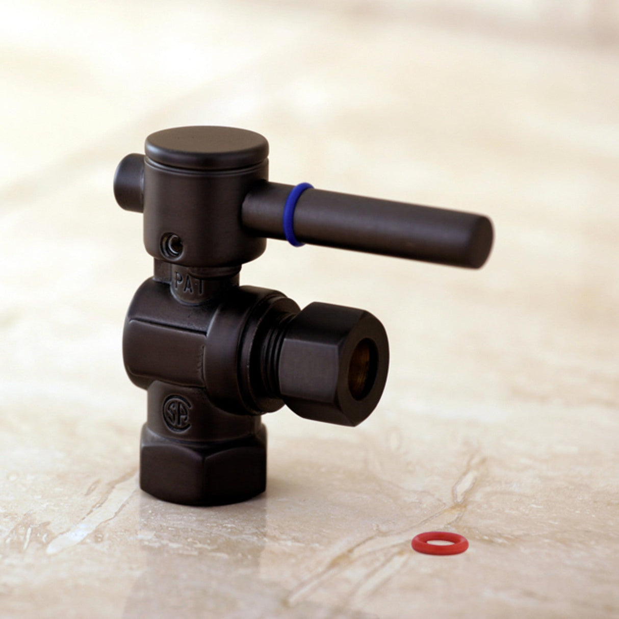 Concord CC33105DL 3/8-Inch FIP x 3/8-Inch OD Comp Quarter-Turn Angle Stop Valve, Oil Rubbed Bronze