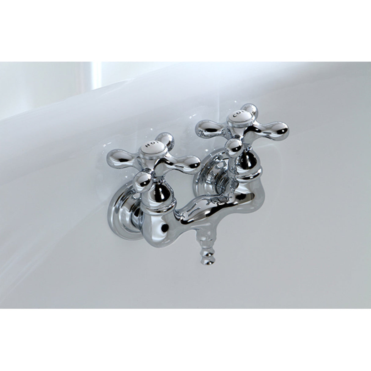 Vintage CC38T1 Two-Handle 2-Hole Tub Wall Mount Tub Faucet, Polished Chrome