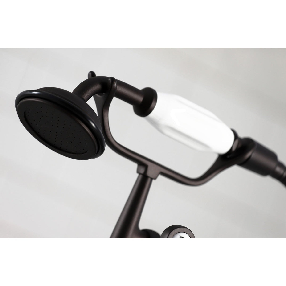 Vintage CC409T5 Three-Handle 2-Hole Deck Mount Clawfoot Tub Faucet with Hand Shower, Oil Rubbed Bronze