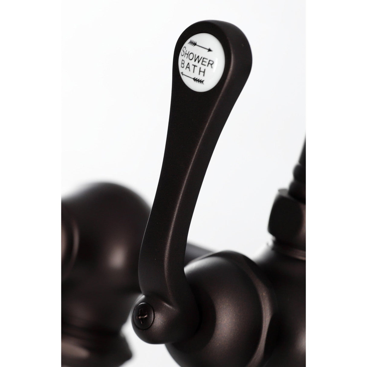 Vintage CC409T5 Three-Handle 2-Hole Deck Mount Clawfoot Tub Faucet with Hand Shower, Oil Rubbed Bronze