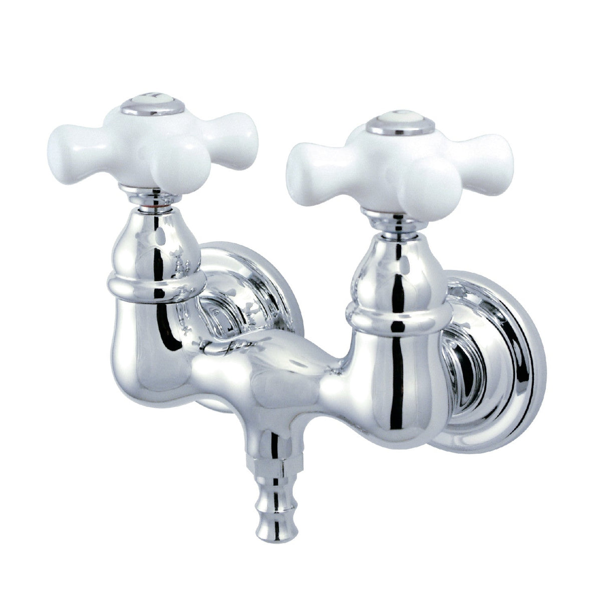 Vintage CC40T1 Two-Handle 2-Hole Tub Wall Mount Tub Faucet, Polished Chrome
