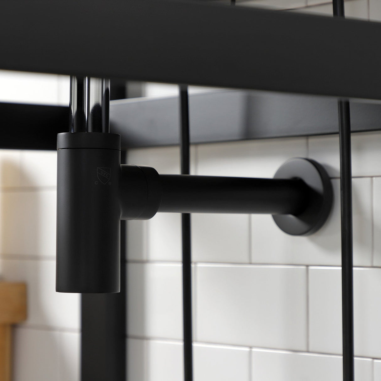 Trimscape CC43100DLLKB30 Contemporary Plumbing Sink Trim Kit with Bottle Trap, Matte Black