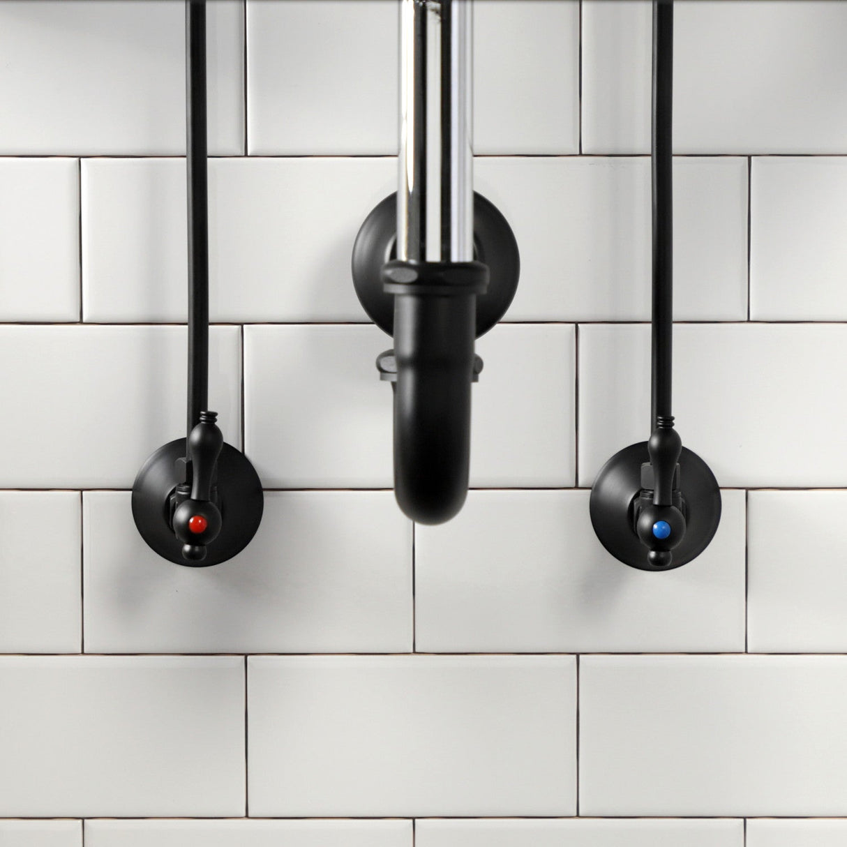 Trimscape CC43100LKB30 Traditional Plumbing Sink Trim Kit with P-Trap, Matte Black