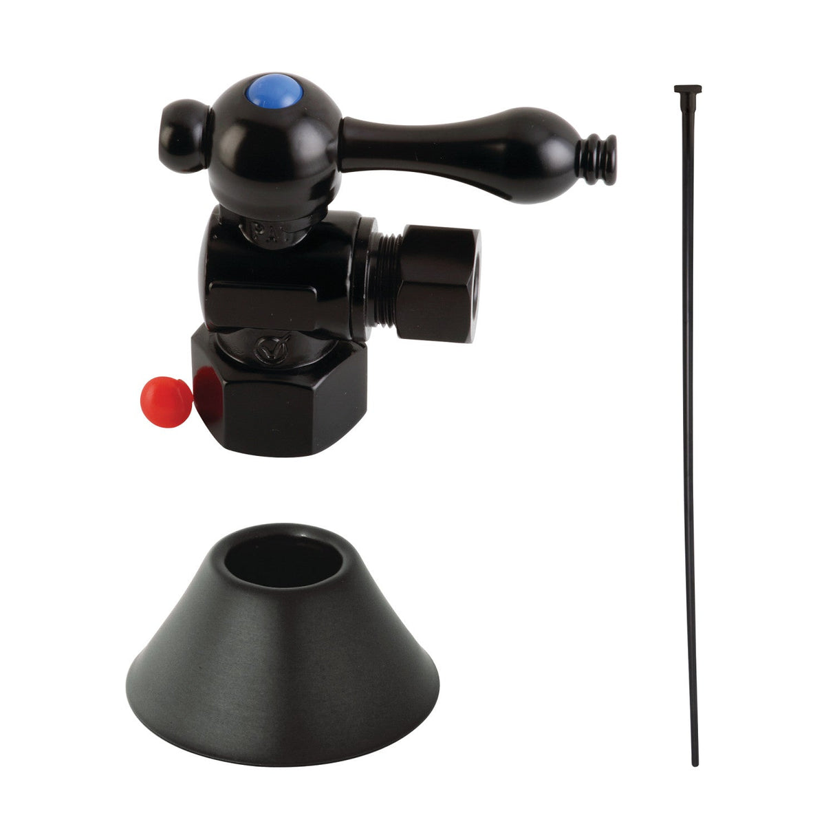 Trimscape CC43100TKF20 Traditional Plumbing Toilet Trim Kit, Matte Black