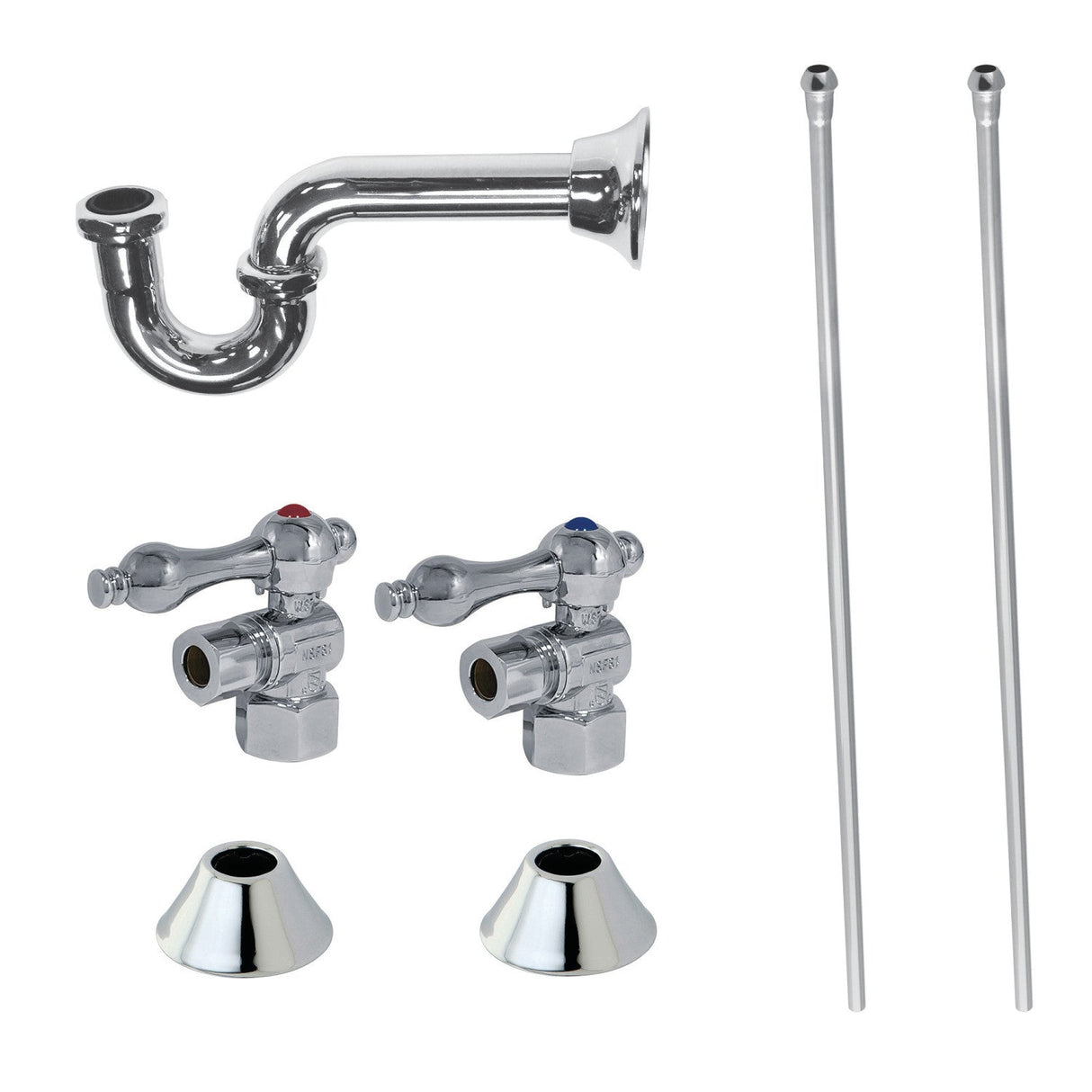 Trimscape CC43101LKB30 Traditional Plumbing Sink Trim Kit with P-Trap, Polished Chrome
