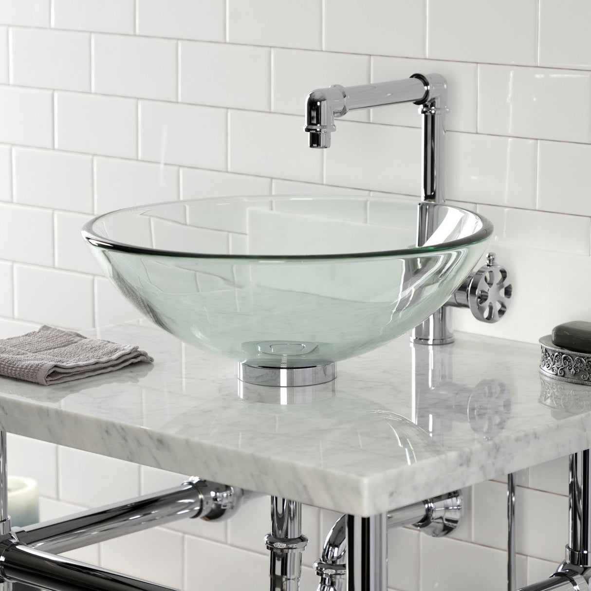 Trimscape CC43101VKB30 Traditional Plumbing Sink Trim Kit with P-Trap and Drain, Polished Chrome