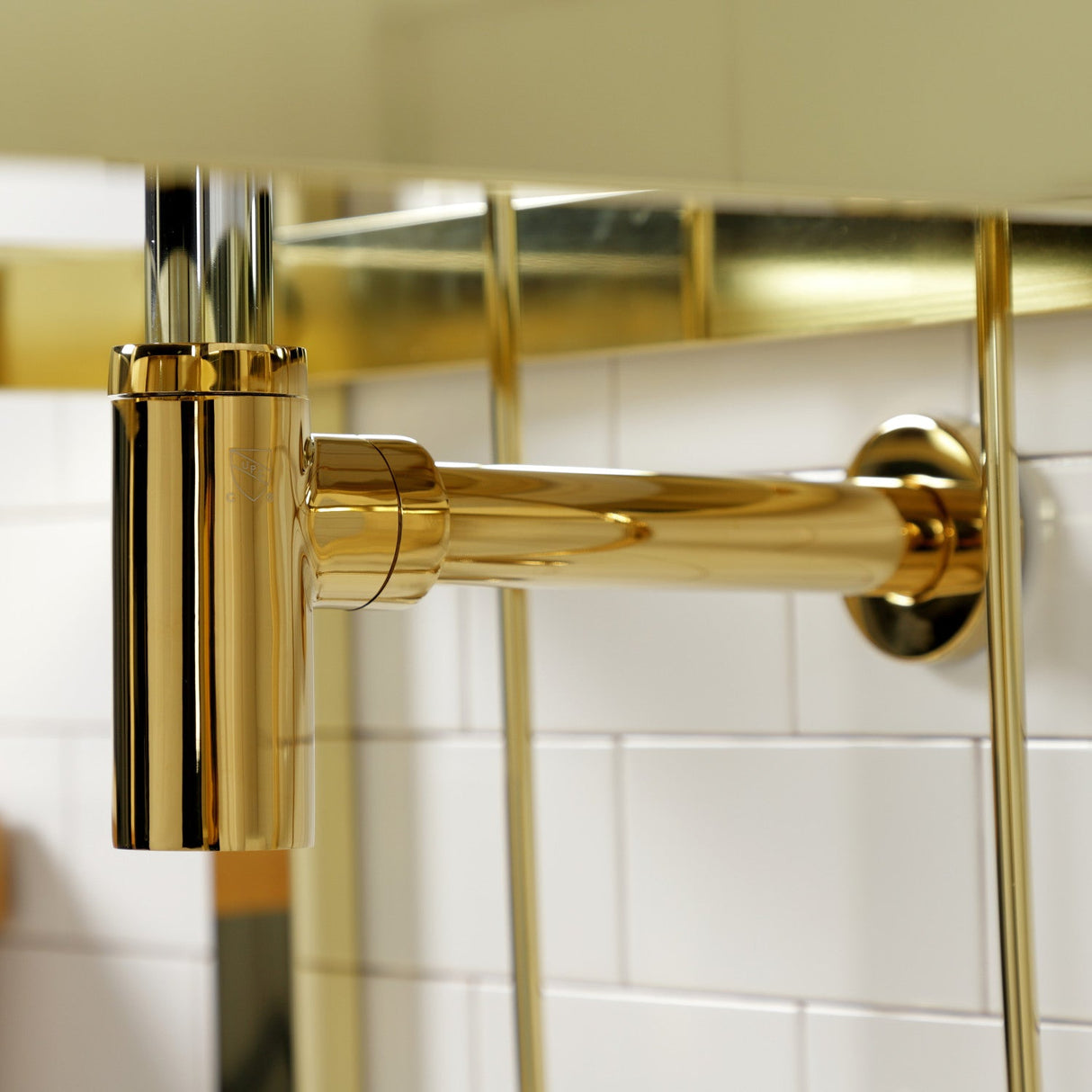 Trimscape CC43102DLLKB30 Contemporary Plumbing Sink Trim Kit with Bottle Trap, Polished Brass