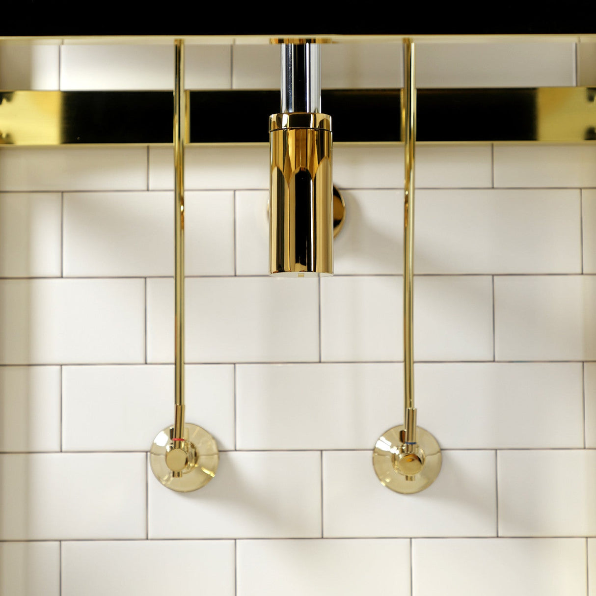 Trimscape CC43102DLLKB30 Contemporary Plumbing Sink Trim Kit with Bottle Trap, Polished Brass