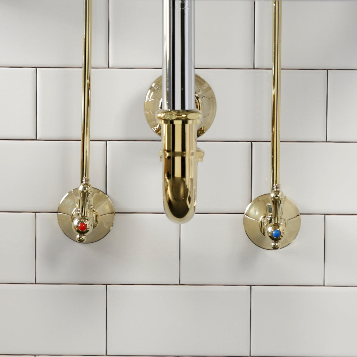 Trimscape CC43102LKB30 Traditional Plumbing Sink Trim Kit with P-Trap, Polished Brass