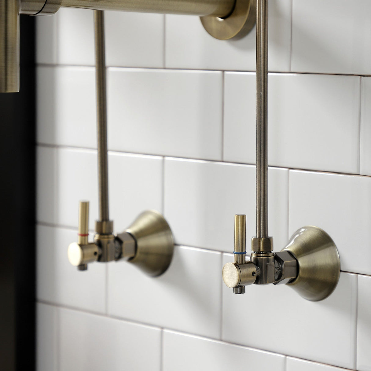 Trimscape CC43103DLLKB30 Contemporary Plumbing Sink Trim Kit with Bottle Trap, Antique Brass