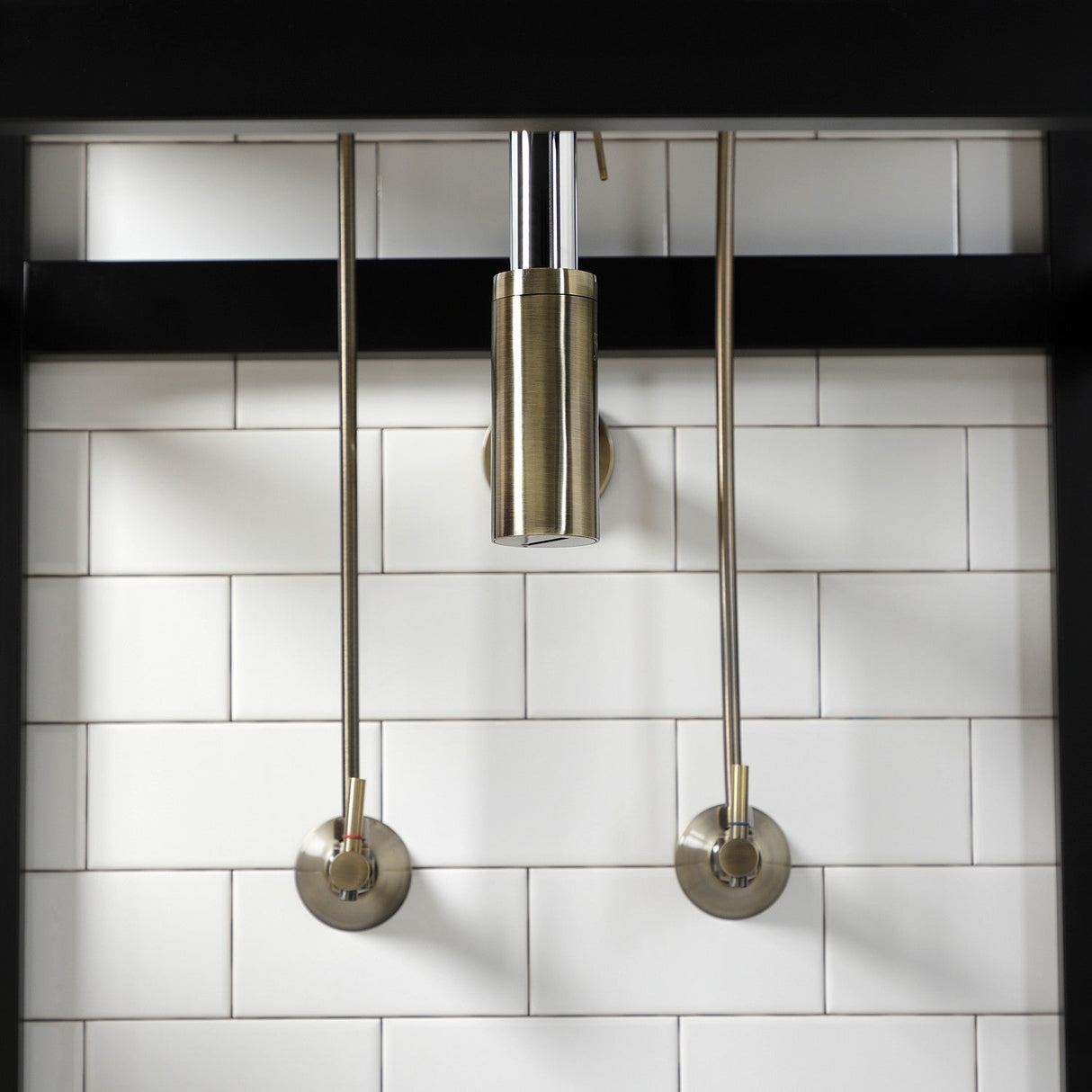 Trimscape CC43103DLLKB30 Contemporary Plumbing Sink Trim Kit with Bottle Trap, Antique Brass