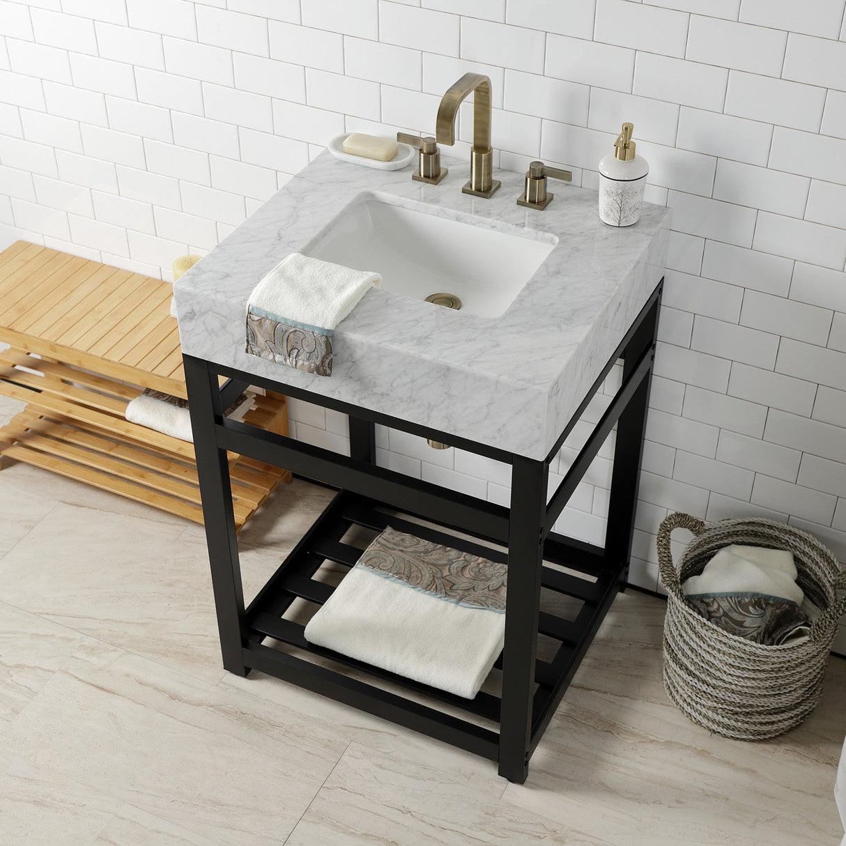 Trimscape CC43103DLLKB30 Contemporary Plumbing Sink Trim Kit with Bottle Trap, Antique Brass