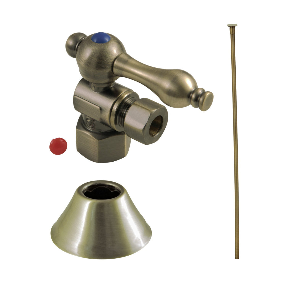 Trimscape CC43103TKF20 Traditional Plumbing Toilet Trim Kit, Antique Brass