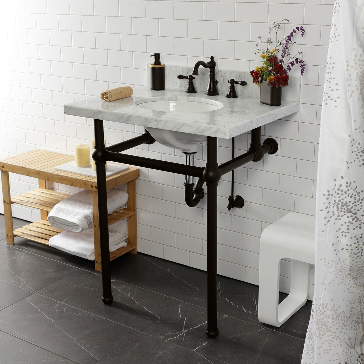 Trimscape CC43105LKB30 Traditional Plumbing Sink Trim Kit with P-Trap, Oil Rubbed Bronze