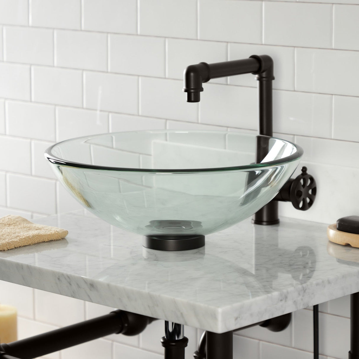 Trimscape CC43105VKB30 Traditional Plumbing Sink Trim Kit with P-Trap and Drain, Oil Rubbed Bronze