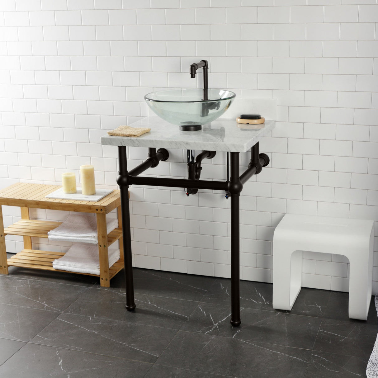 Trimscape CC43105VKB30 Traditional Plumbing Sink Trim Kit with P-Trap and Drain, Oil Rubbed Bronze