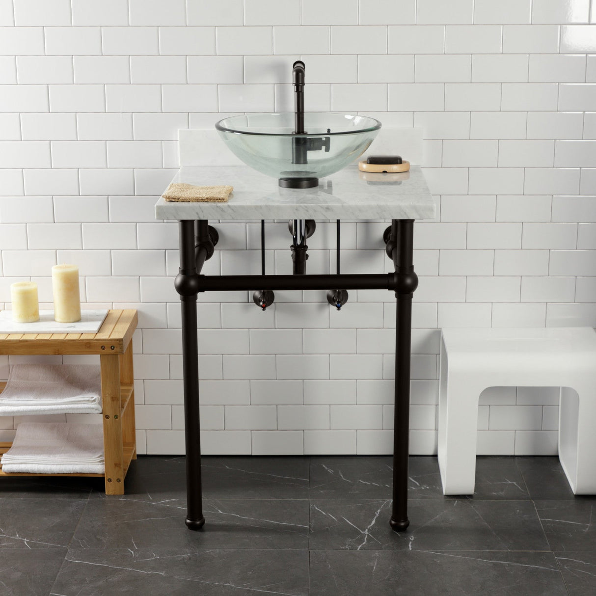 Trimscape CC43105VKB30 Traditional Plumbing Sink Trim Kit with P-Trap and Drain, Oil Rubbed Bronze