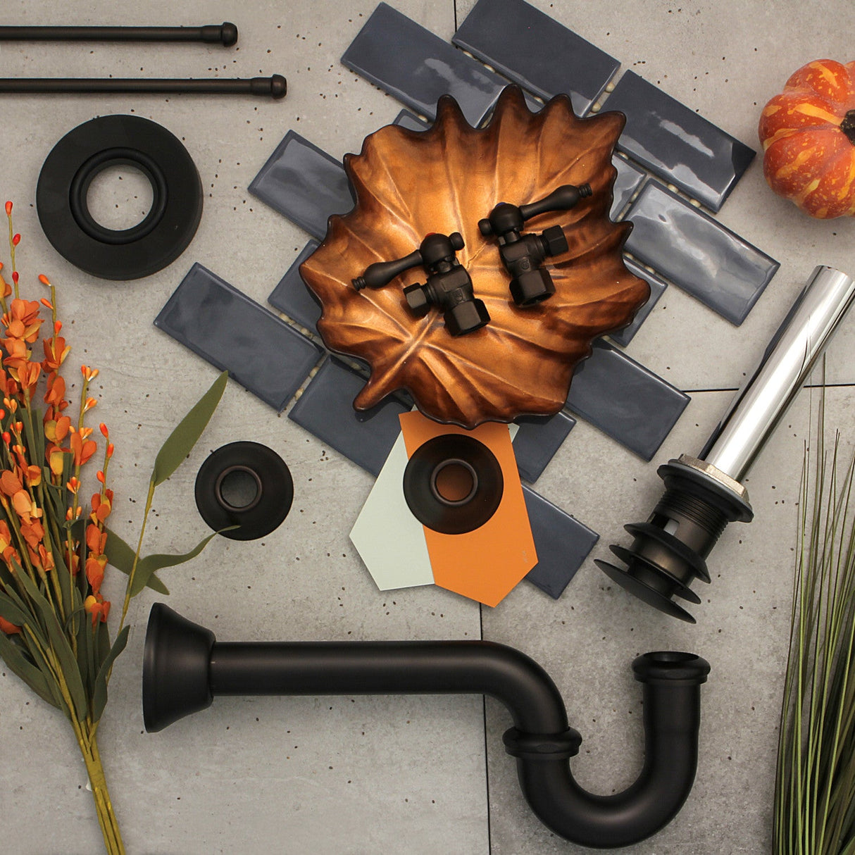 Trimscape CC43105VOKB30 Traditional Plumbing Sink Trim Kit with P-Trap and Overflow Drain, Oil Rubbed Bronze