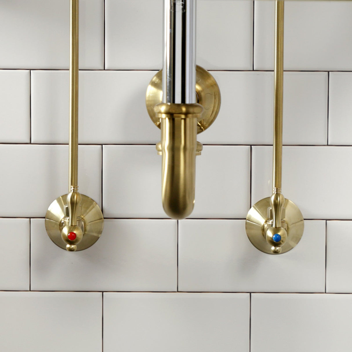 Trimscape CC43107LKB30 Traditional Plumbing Sink Trim Kit with P-Trap, Brushed Brass