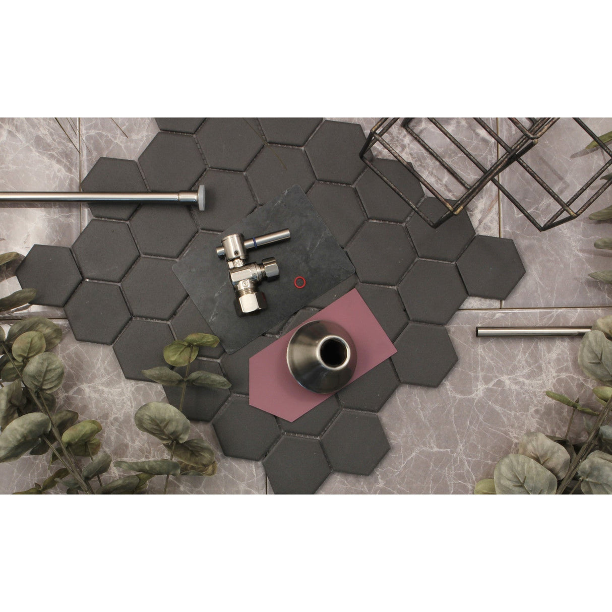 Trimscape CC43108DLTKF20 Contemporary Plumbing Toilet Trim Kit, Brushed Nickel