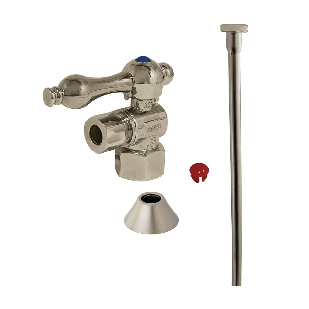 Trimscape CC43108TKF20 Traditional Plumbing Toilet Trim Kit, Brushed Nickel