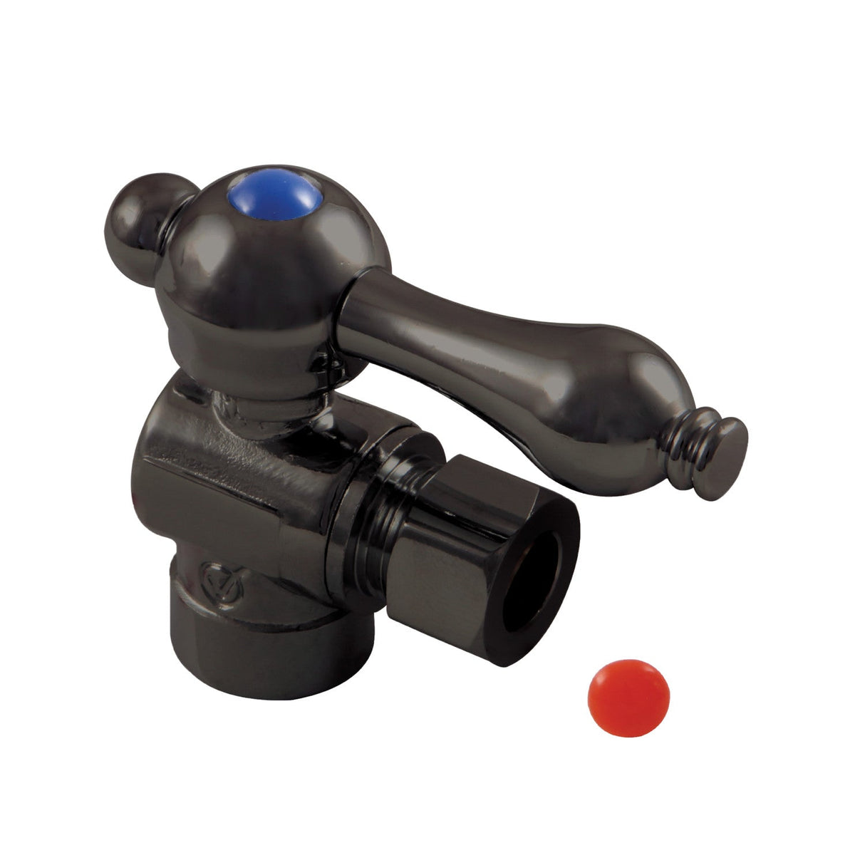 Vintage CC43205 1/2-Inch Sweat x 3/8-Inch OD Comp Quarter-Turn Angle Stop Valve, Oil Rubbed Bronze