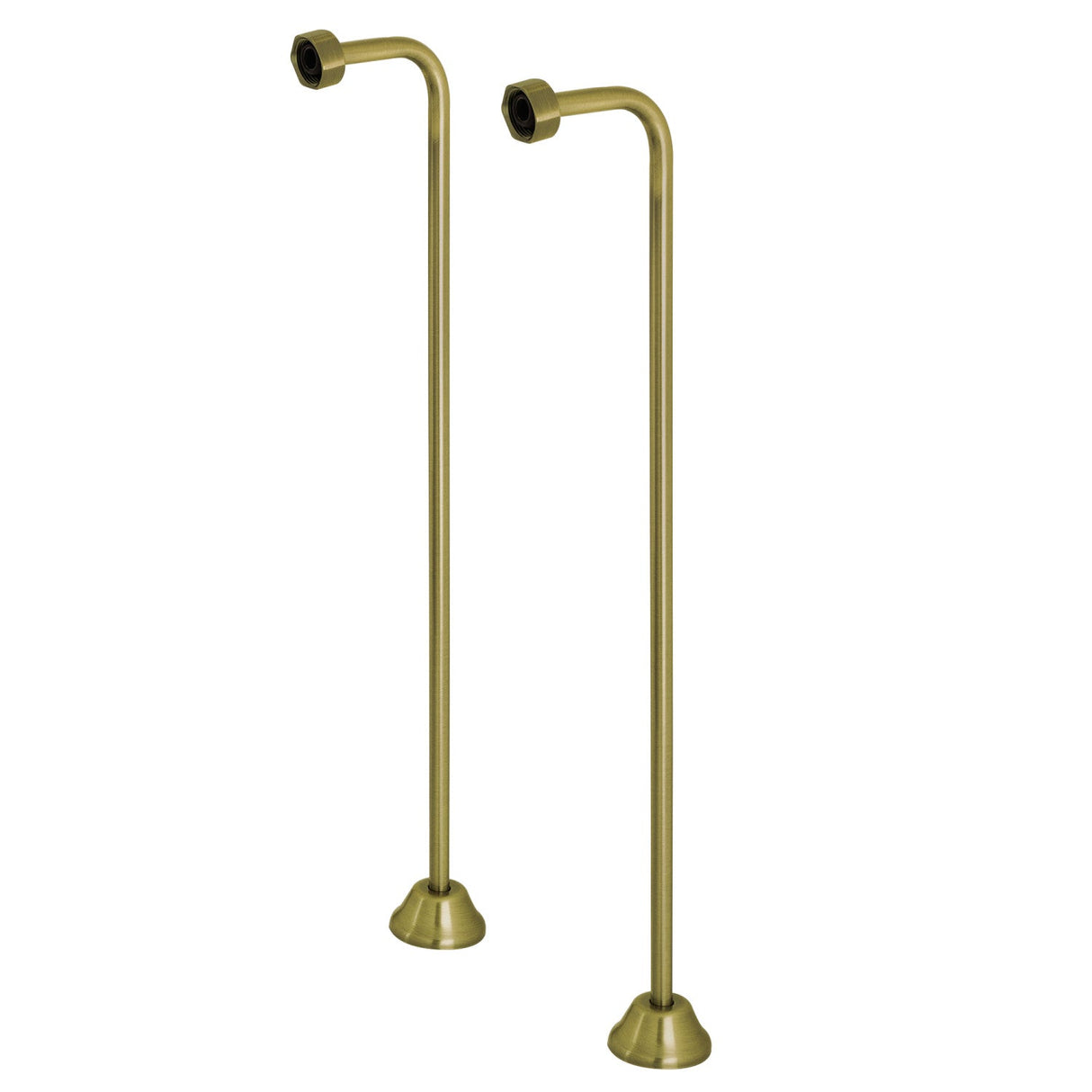 Vintage CC463 Single Offset Bath Supply, Antique Brass