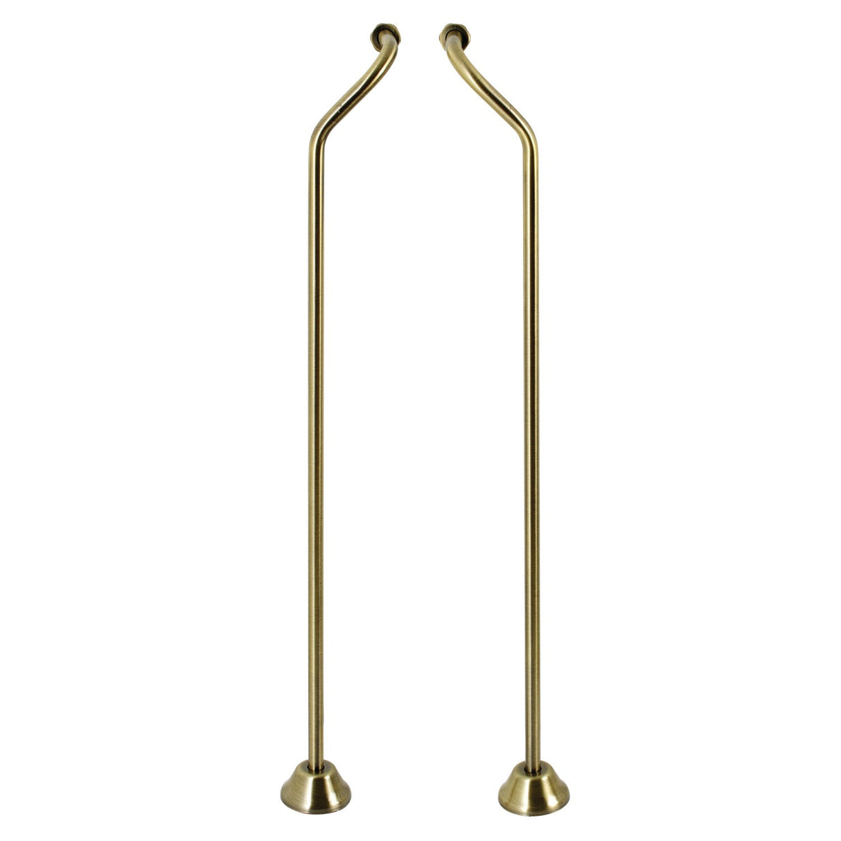Vintage CC473 Double Offset Bath Supply, Antique Brass