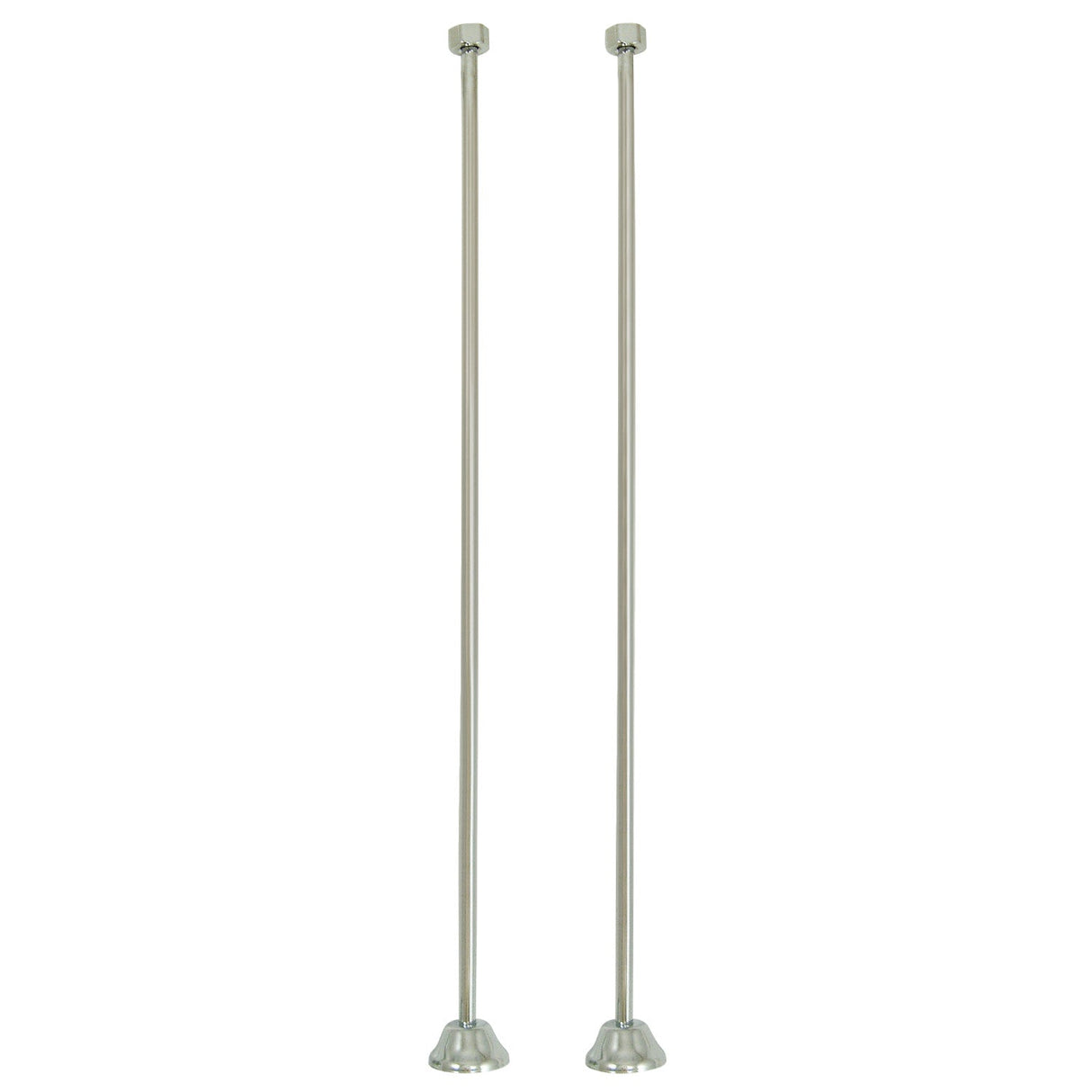 Vintage CC481 Straight Bath Supply, Polished Chrome