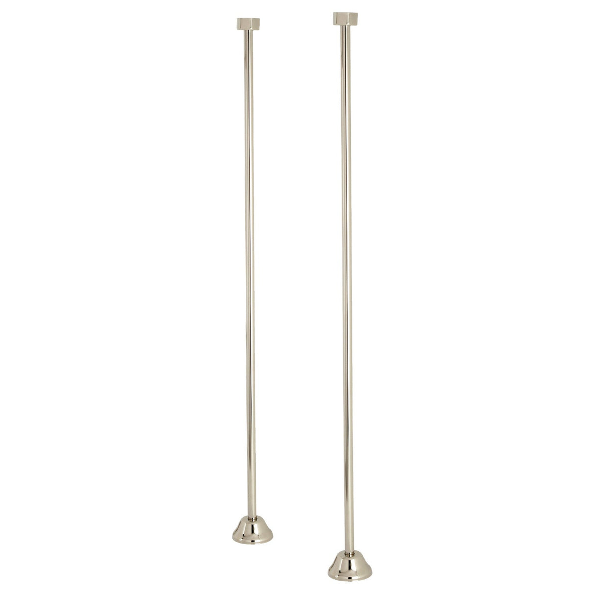 Vintage CC486 Straight Bath Supply, Polished Nickel