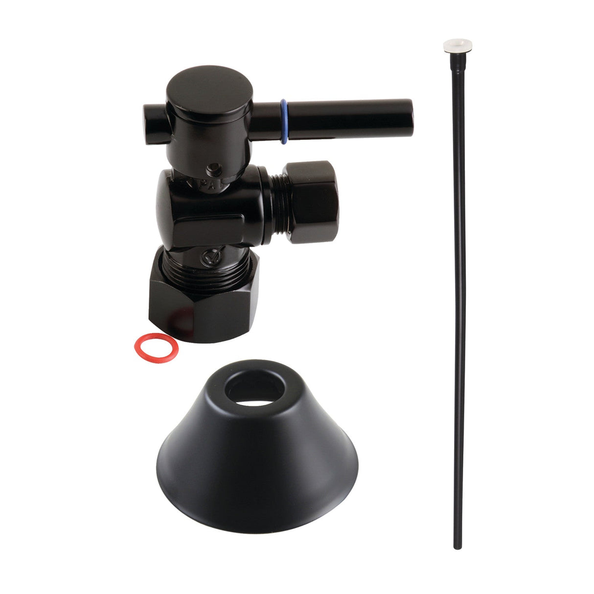 Trimscape CC53300DLTKF20 Contemporary Plumbing Toilet Trim Kit, Matte Black