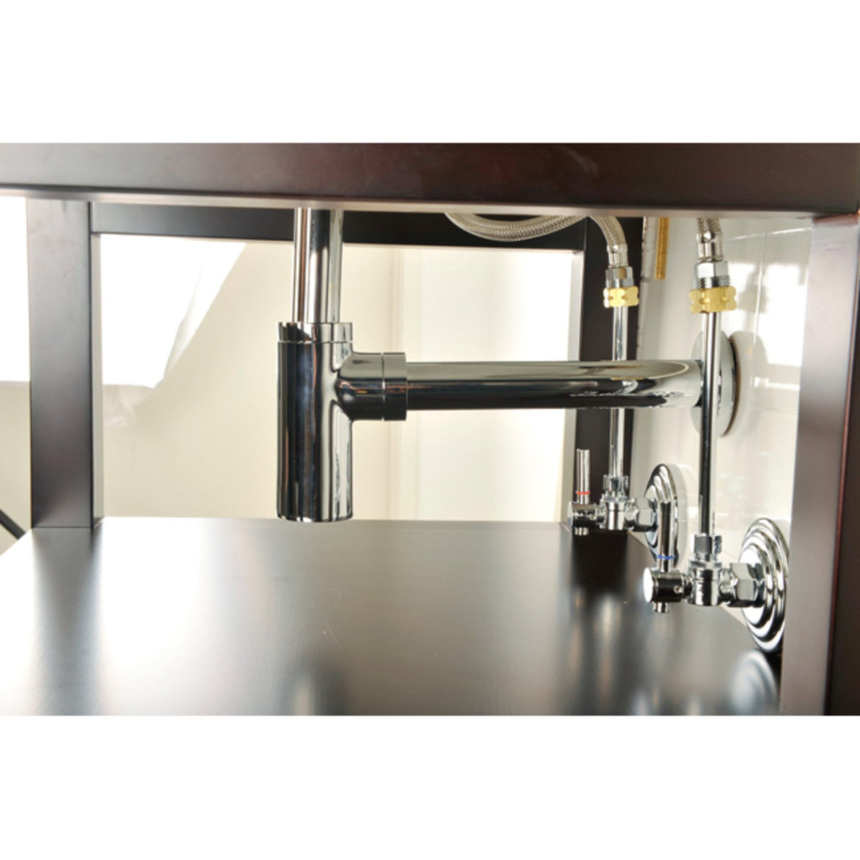 Trimscape CC53301DLTRMK2 Traditional Plumbing Sink Trim Kit with P-Trap and Overflow Drain, Polished Chrome