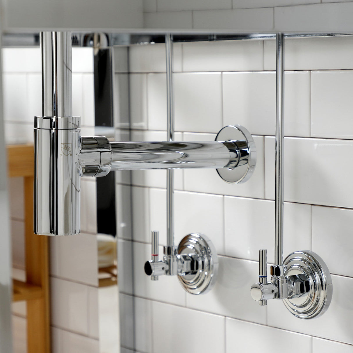 Trimscape CC53301DLTRMK2 Traditional Plumbing Sink Trim Kit with P-Trap and Overflow Drain, Polished Chrome