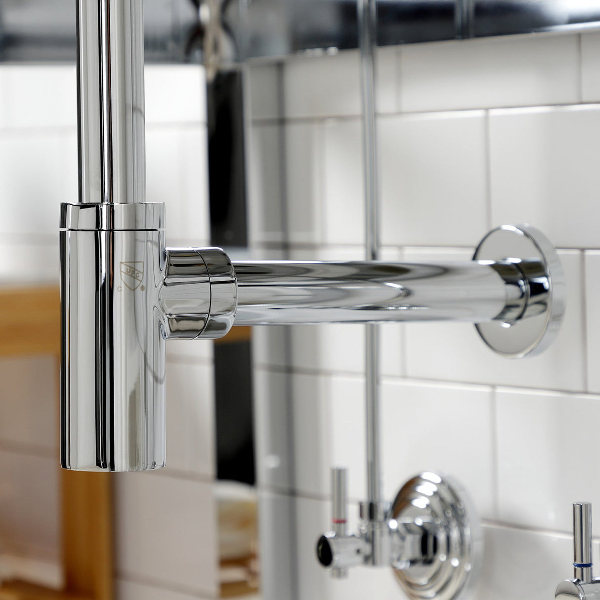 Trimscape CC53301DLTRMK2 Traditional Plumbing Sink Trim Kit with P-Trap and Overflow Drain, Polished Chrome