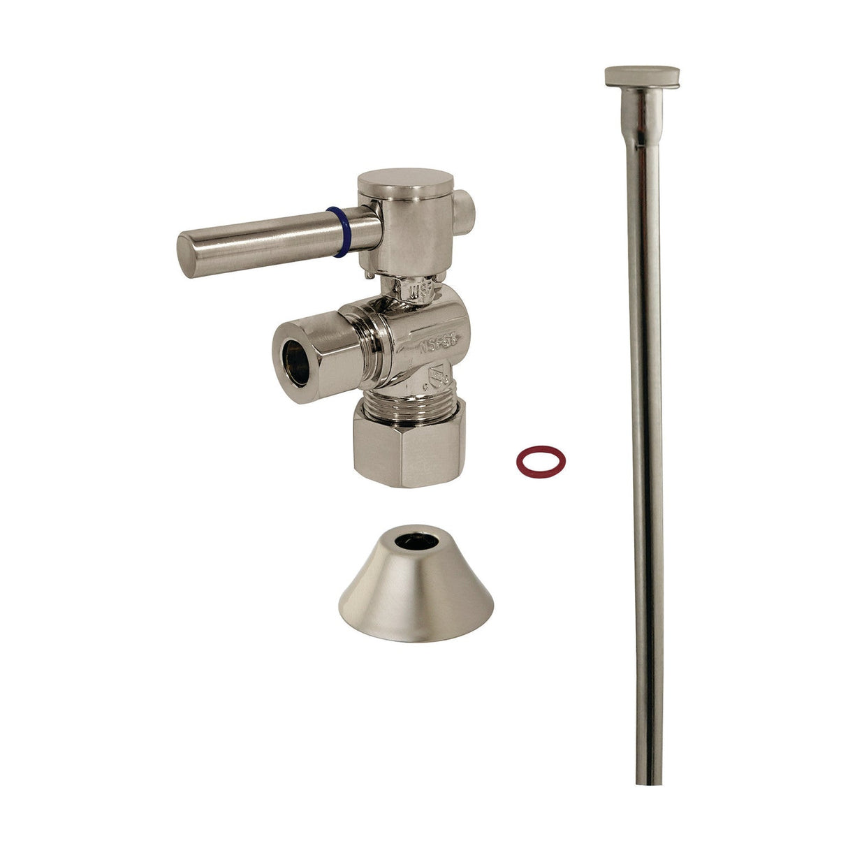 Trimscape CC53308DLTKF20 Contemporary Plumbing Toilet Trim Kit, Brushed Nickel