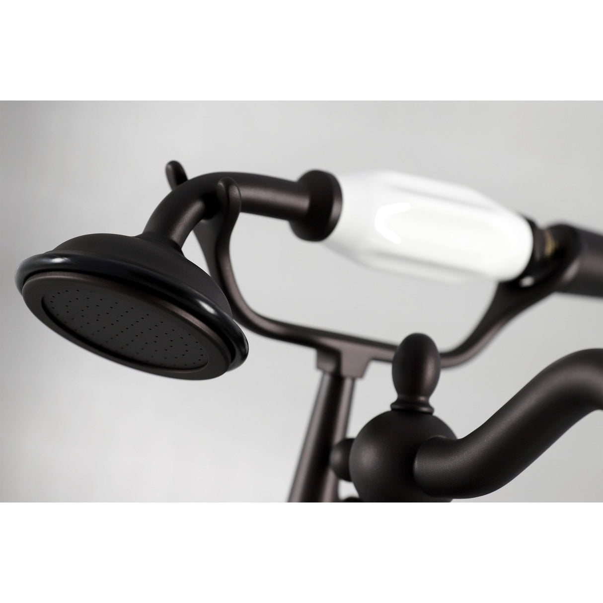 Vintage CC6013T5 Three-Handle 2-Hole Deck Mount Clawfoot Tub Faucet with Hand Shower, Oil Rubbed Bronze